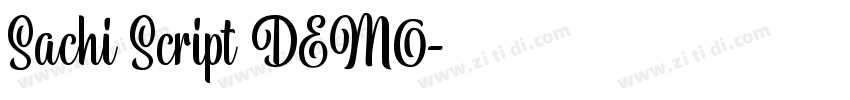 Sachi Script DEMO字体转换